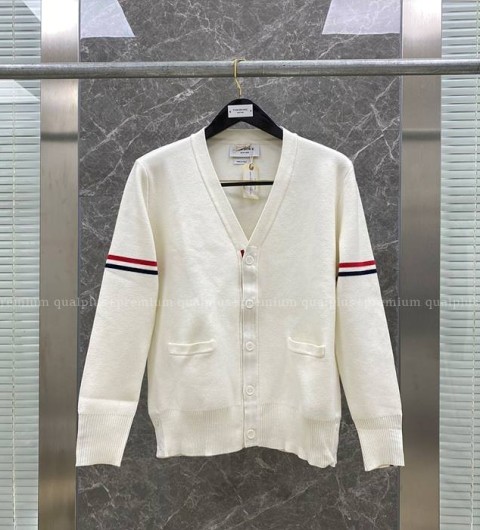 톰브라운 암밴드 스트라이프 가디건