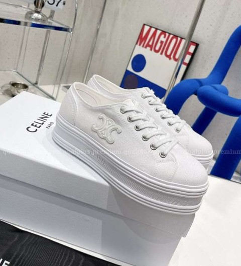 [국내배송] 셀*느 제인 로우 레이스업 스니커즈 화이트 여성용