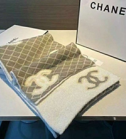 [국내배송] 샤* CC로고 리버시블 울 제니 머플러