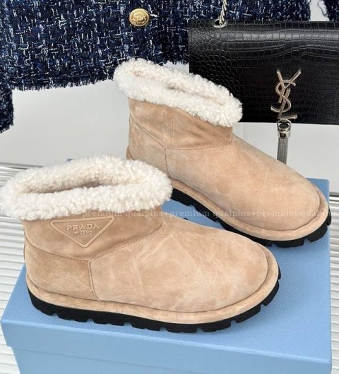 프라다 램스울 퍼 부츠 여성용