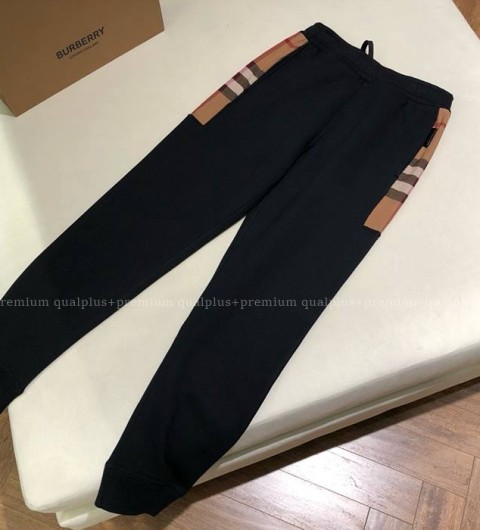 버버리 체크 조깅 팬츠
