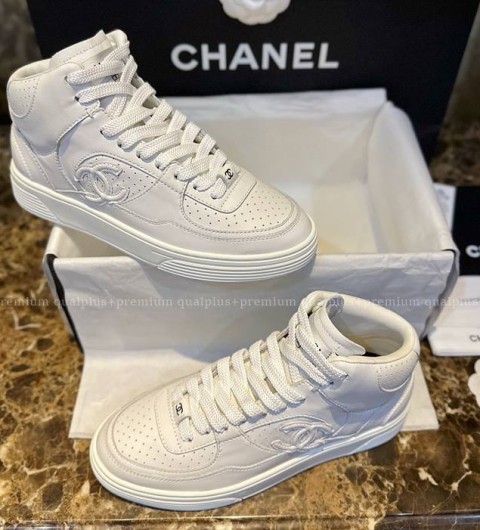 샤넬 CC 하이탑 스니커즈 여성용