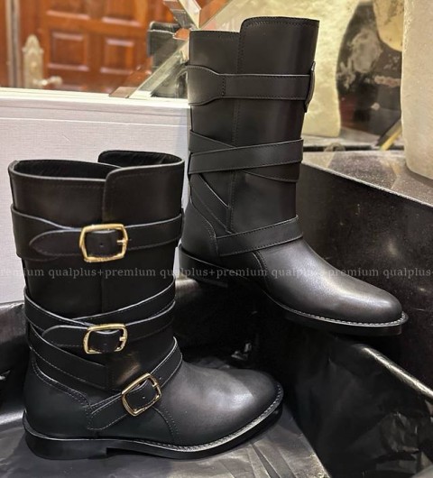 셀린느 리라 트리플 버클 부츠 여성용