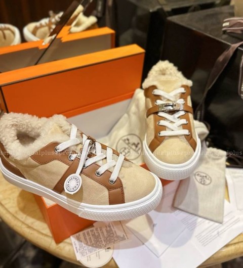 에르메스 데이 켈리 퍼 스니커즈 여성용