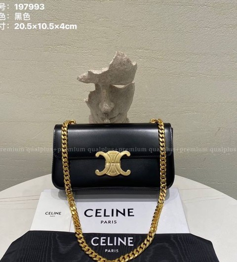 셀린느 197993 트리오페 클로드 체인 숄더백