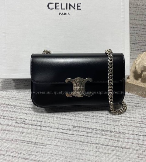 셀린느 197993 트리오페 클로드 체인 숄더백