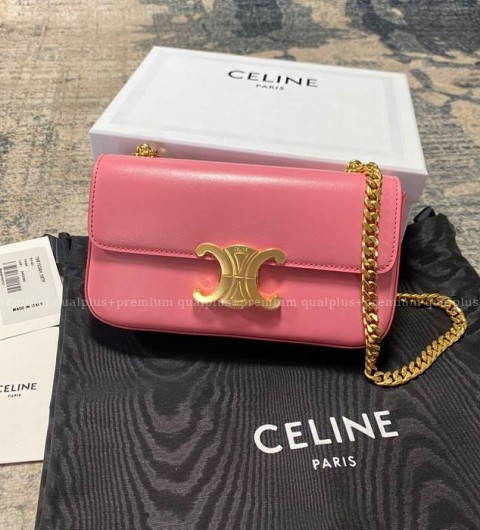 셀린느 197993 트리오페 클로드 체인 숄더백