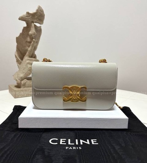 셀린느 197993 트리오페 클로드 체인 숄더백