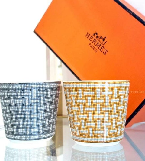 [국내배송] 에*메스 모자이크 24 골드 / 실버 컵세트 (2color)