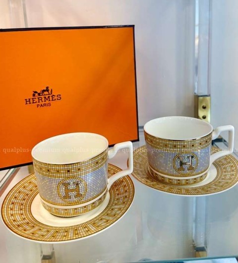 [국내배송] 에*메스 모자이크 24 플래티넘 골드 커피잔 세트