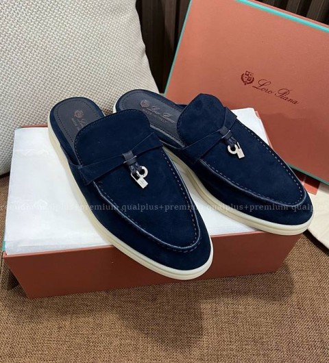 로로피아나 참스 워크 바부슈 로퍼 뮬 여성용