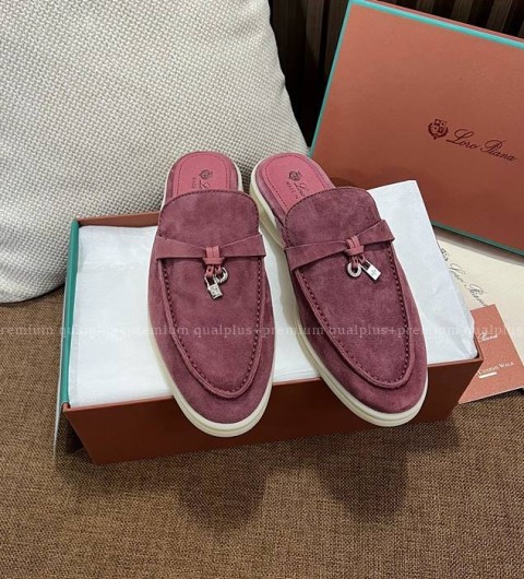 로로피아나 참스 워크 바부슈 로퍼 뮬 여성용