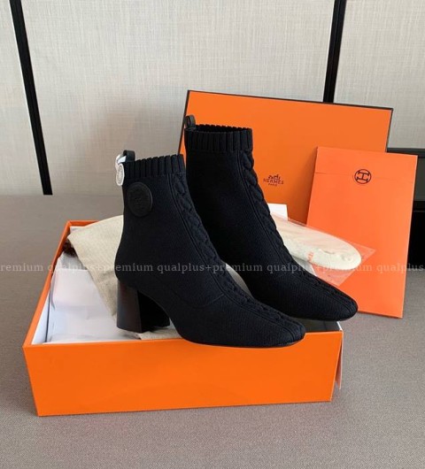 에르메스 볼베르 니트 앵클 부츠 여성용