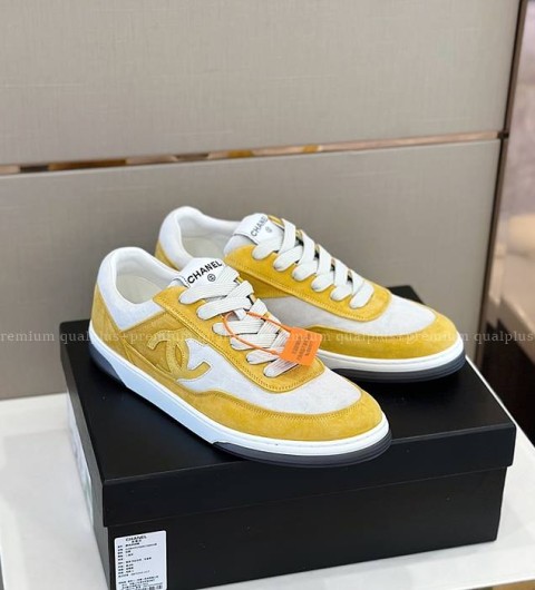 샤넬 CC 로고 스니커즈 남성용