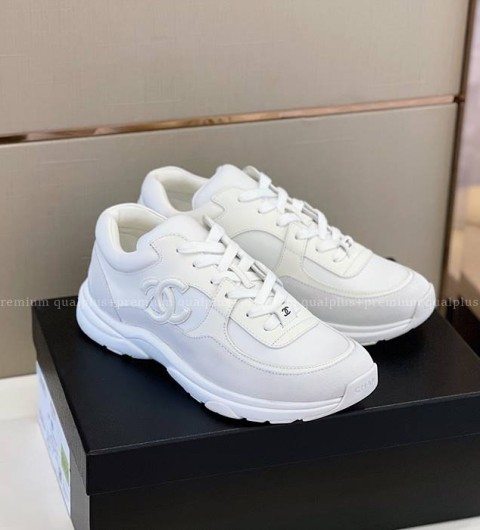 샤넬 CC 로고 스니커즈 남성용