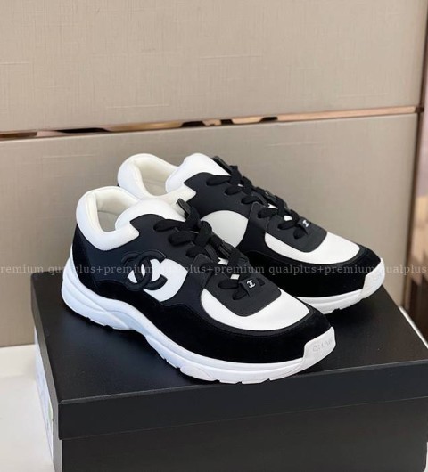 샤넬 CC 로고 스니커즈 남성용