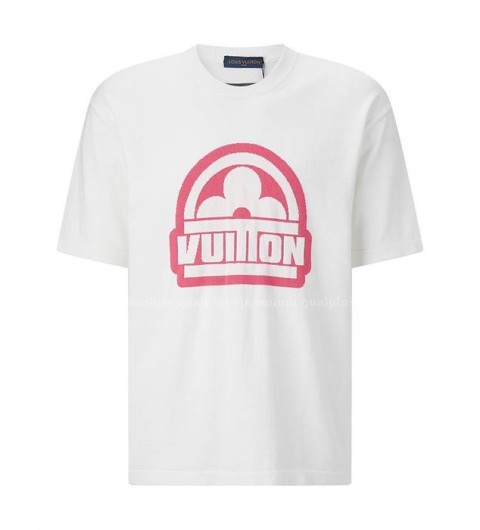 루이비통 코튼 슬리브드 크루넥 니트 반팔