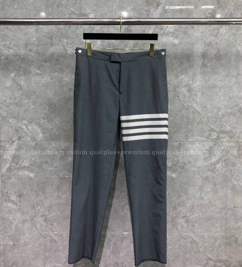 톰브라운 4-바 수트 테이퍼드 팬츠