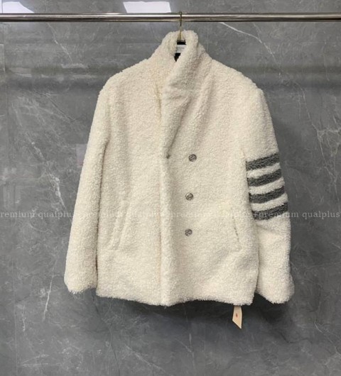 톰브라운 4-바 테디 퍼 자켓 여성용