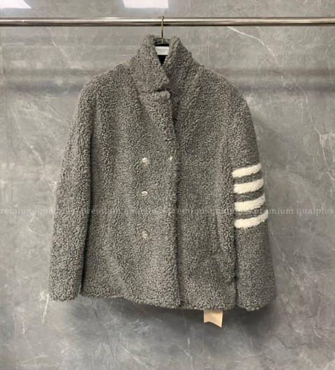 톰브라운 4-바 테디 퍼 자켓 여성용