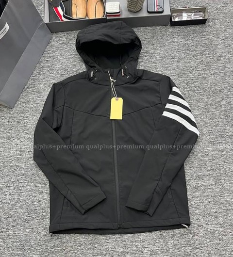 톰브라운 4-바 후드 자켓