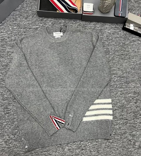 톰브라운 사이드 4-바 니트