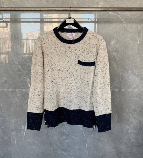 톰브라운 백 스트라이프 울 니트