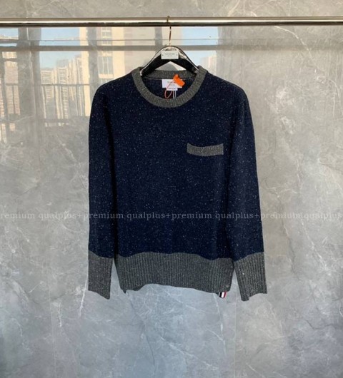 톰브라운 백 스트라이프 울 니트