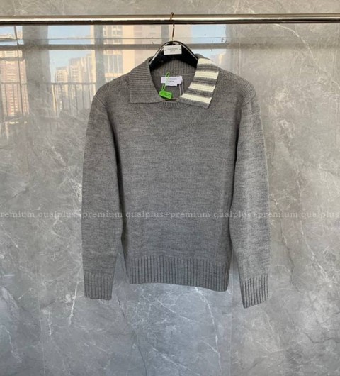 톰브라운 4-바 카라 폴로 니트