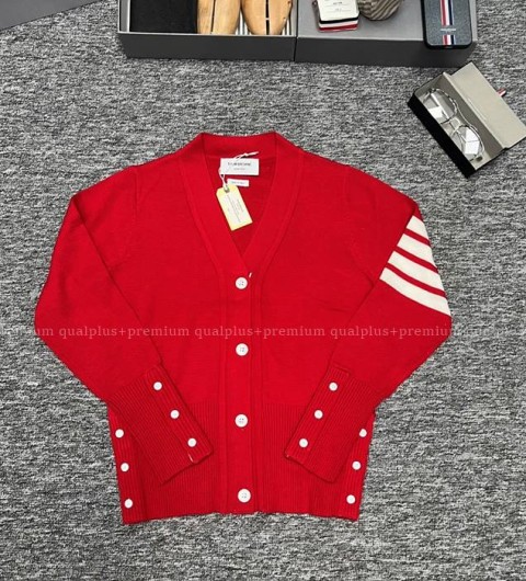 톰브라운 4-바 울 가디건 여성용