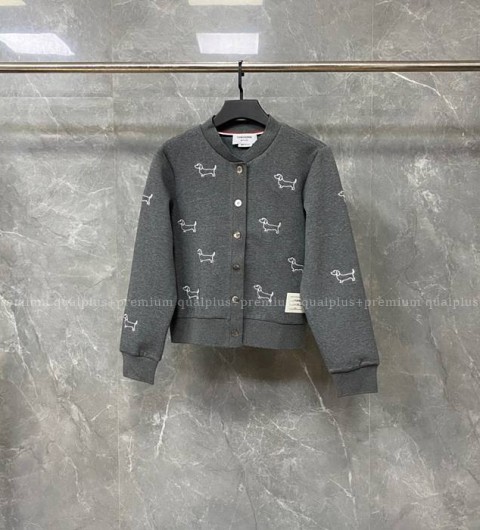 톰브라운 도그 인따르시아 라운드 가디건 여성용