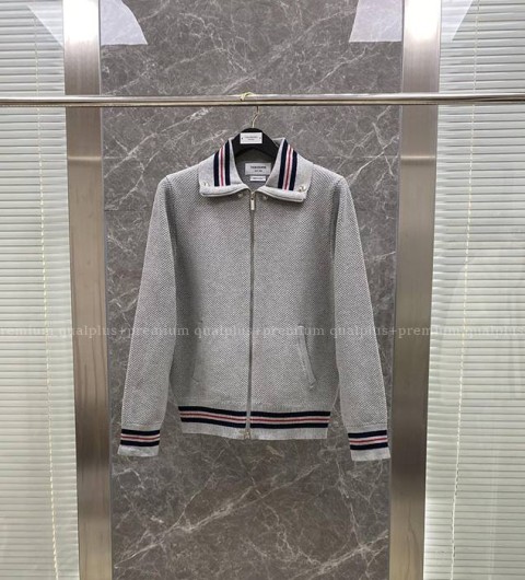 톰브라운 인따르시아 집업 자켓