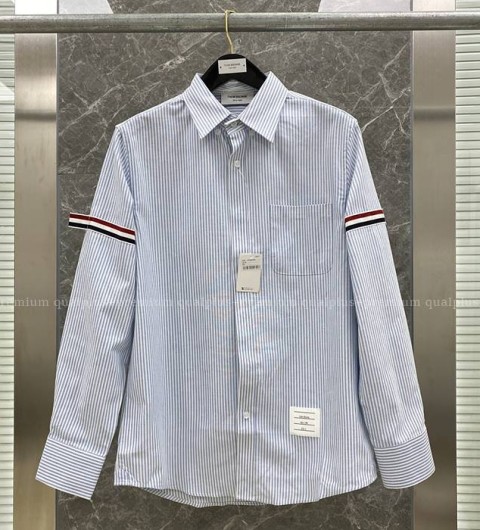 톰브라운 암밴드 스트라이프 옥스포드 셔츠