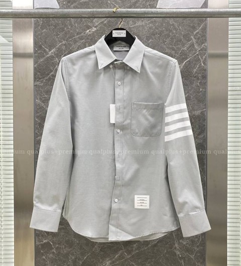 톰브라운 4-바 패브릭 셔츠