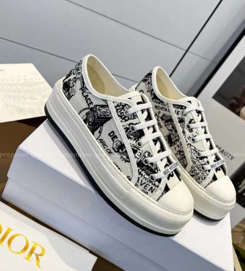 [국내배송] 디* 오블리크 스니커즈 플랫폼 여성용