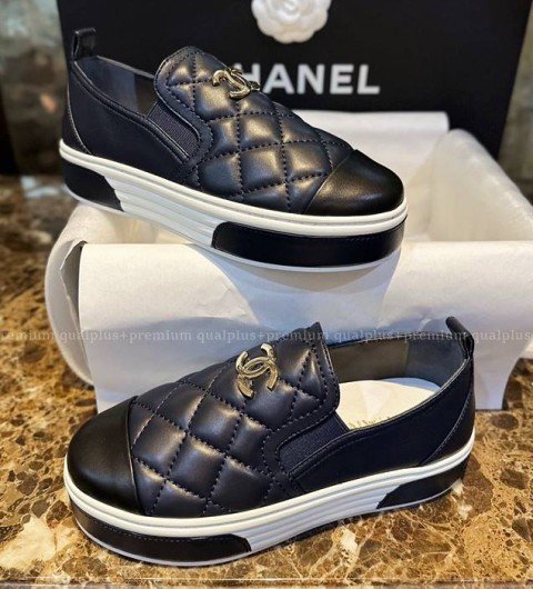 샤넬 퀼티드 CC 슬립온 스니커즈 여성용