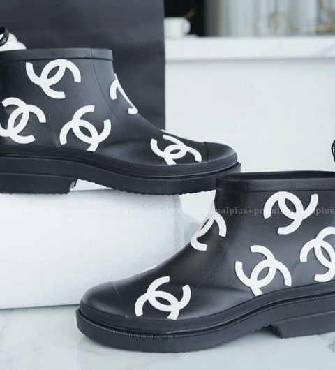 샤넬 CC 레인 부츠 여성용