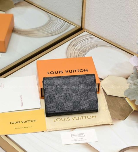 [국내배송] 루*비통 엔벨로프 카르트 드 비지트 다미에 그라파이트 남성용