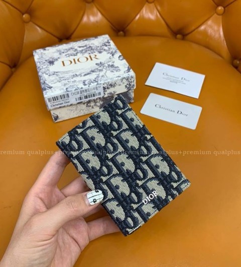 디올 오블리크 2단 카드지갑 남성용