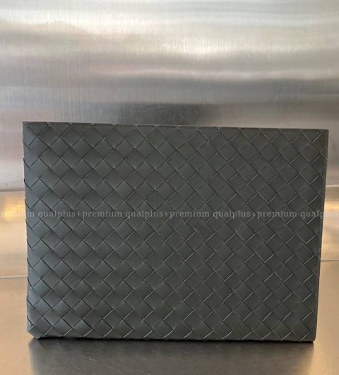 보테가베네타 607479 인트레치아토 하프 지퍼 파우치 클러치백 남성용