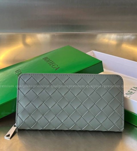 보테가베네타 593217 인트레치아토 지퍼 어라운드 장지갑 남성용