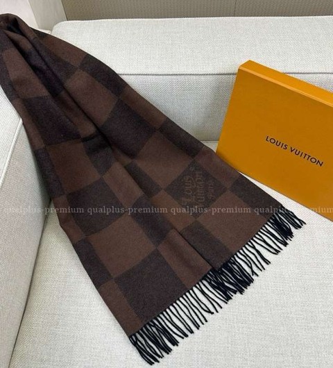루이비통 다미에 체크 숄 머플러