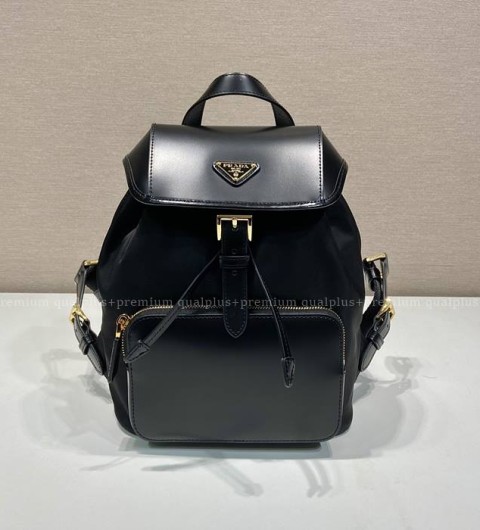 프라다 1BZ074 리나일론 브러쉬드 가죽 백팩