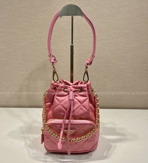 프라다 1BH038 리나일론 버킷 핸드백