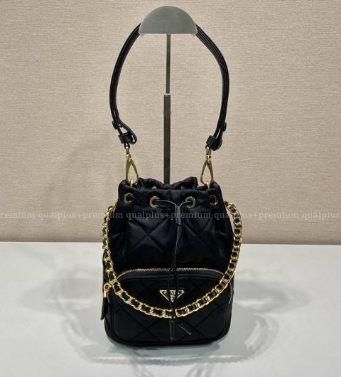 프라다 1BH038 리나일론 버킷 핸드백