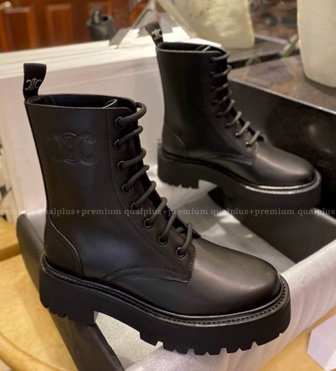 셀린느 벌키 레이스업 부츠 여성용