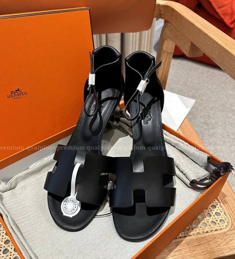 에르메스 언센스 샌들 힐 5cm 여성용