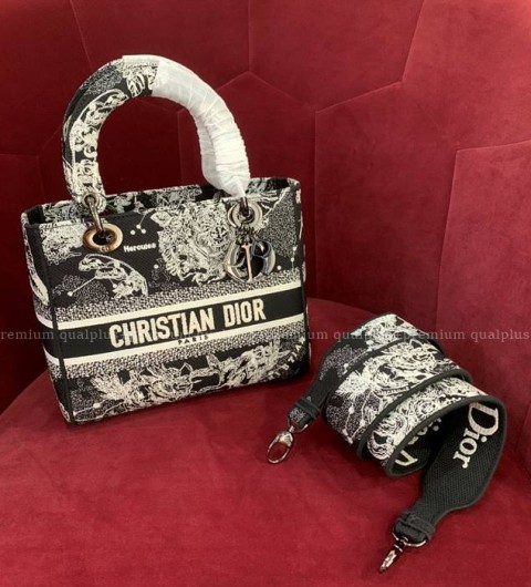 디올 LADY D-LITE 디라이트 레이디백 미듐