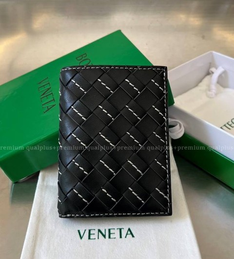 보테가베네타 742143 인트레치아토 플랩 반지갑 남성용