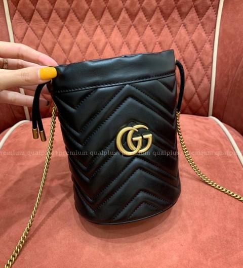 구찌 575163 GG 마몽 마몬트 버킷 숄더백 미니